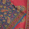 Sanskriti Vintage Sarees Indian Blue Pure Cotton Printed Sari 5+yd Craft Sustainable Fabric