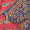 Sanskriti Vintage Sarees Indian Blue Pure Cotton Printed Sari 5+yd Craft Sustainable Fabric