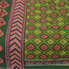 Sanskriti Vintage Sarees Indian Green Pure Cotton Printed Sari 5+yd Craft Sustainable Fabric