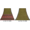 Sanskriti Vintage Sarees Indian Green Pure Cotton Printed Sari 5+yd Craft Sustainable Fabric