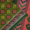 Sanskriti Vintage Sarees Indian Green Pure Cotton Printed Sari 5+yd Craft Sustainable Fabric