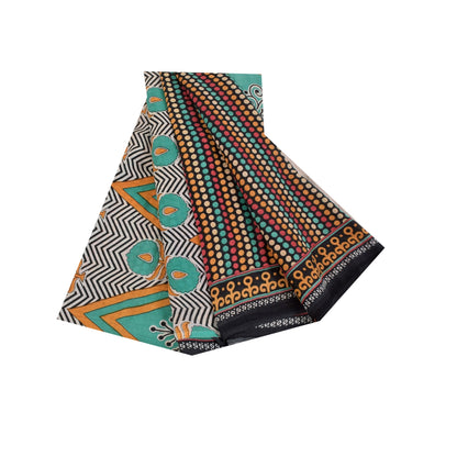 Sanskriti Vintage Sarees Indian Black Pure Cotton Printed Sari 5+yd Craft Sustainable Fabric