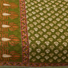 Sanskriti Vintage Sarees Green 100% Pure Cotton Printed Sari 5+yd Craft Sustainable Fabric