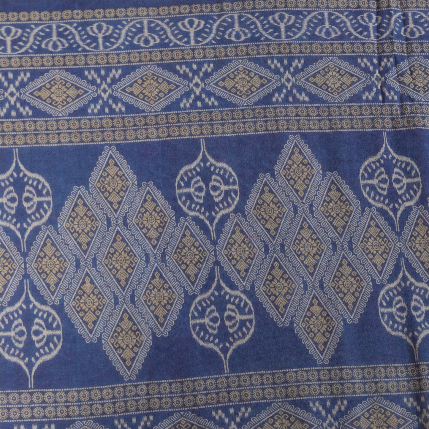 Sanskriti Vintage Sarees Red 100% Pure Cotton Printed Sari 5+yd Craft Sustainable Fabric