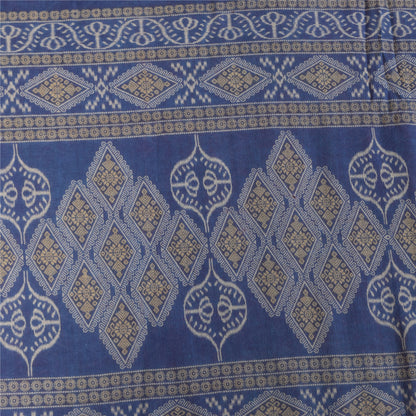 Sanskriti Vintage Sarees Red 100% Pure Cotton Printed Sari 5+yd Craft Sustainable Fabric