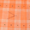 Sanskriti Vintage Sarees Orange Indian Pure Cotton Woven Sari 5+yd Craft Fabric