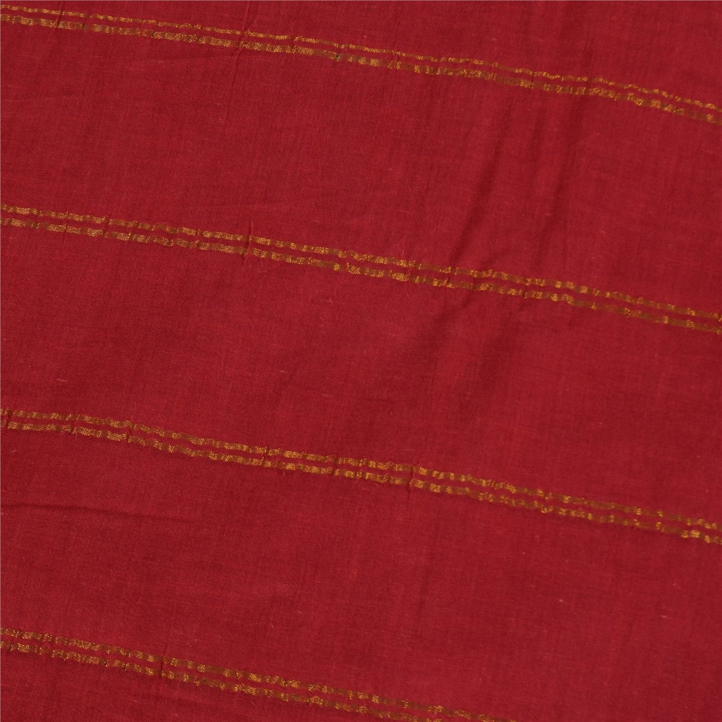 Sanskriti Vintage Sarees Green Pure Cotton Printed & Zari Woven 5+ydCraft Sustainable Fabric