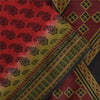 Sanskriti Vintage Sarees Indian Red Pure Cotton Printed Sari 5+yd Craft Fabric