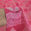 Sanskriti Vintage Sarees Indian Pink Pure Cotton Printed Sari 5+yd Craft Fabric