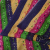 Sanskriti Vintage Sarees Purple Bandhani PrintPure Cotton Sari 5+yd Craft Fabric