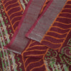Sanskriti Vintage Sarees Purple Hand Block Printed Pure Cotton Sari 6+yd Fabric