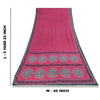 Sanskriti Vintage Sarees Indian Pink Pure Cotton Printed Sari 5+yd Craft Fabric