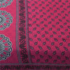 Sanskriti Vintage Sarees Indian Pink Pure Cotton Printed Sari 5+yd Craft Fabric