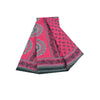 Sanskriti Vintage Sarees Indian Pink Pure Cotton Printed Sari 5+yd Craft Fabric