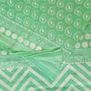 Sanskriti Vintage Sarees Indian Sea-Green Pure Cotton Printed Sari 5+yd Sustainable Fabric