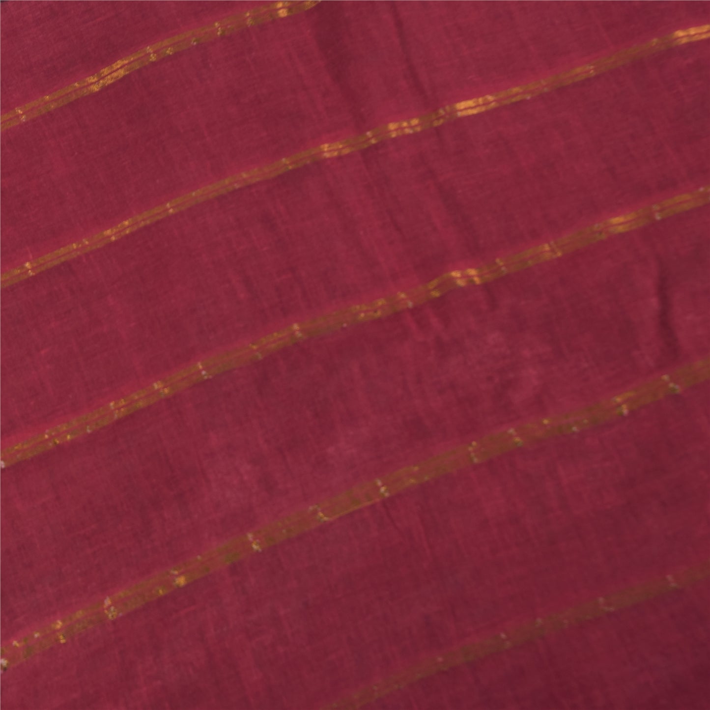 Sanskriti Vintage Sarees Green Pure Cotton Zari Woven &Printed Sari Craft Sustainable Fabric