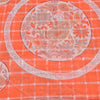 Sanskriti Vintage Sarees Orange Pure Cotton Printed Woven Sari 5+yd Craft Sustainable Fabric