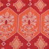 Sanskriti Vintage Sarees Indian Peach Pure Cotton Printed Sari 5+yd Craft Fabric
