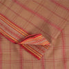 Sanskriti Vintage Sarees Indian Peach Woven Pure Cotton Sari 5+yd Craft Fabric