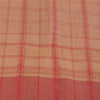 Sanskriti Vintage Sarees Indian Peach Woven Pure Cotton Sari 5+yd Craft Fabric
