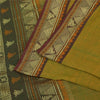 Sanskriti Vintage Sarees Green 100% Pure Cotton Hand Woven 5+yd Craft Fabric