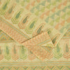 Sanskriti Vintage Sarees Indian Cream Pure Cotton Printed Sari 5+yd Craft Fabric