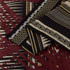 Sanskriti Vintage Sarees Indian Black Pure Cotton Printed Sari 5+yd Craft Fabric