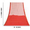 Sanskriti Vintage Sarees Pink &amp; Rød Ren Bomuld Trykt &amp; Zari Vævet Stof 5+ yard