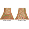 Sanskriti Vintage Sarees Patan Patola Animal Print Woven Pure Cotton Sari Fabric