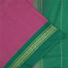 Sanskriti Vintage Sarees Pink 100% Pure Cotton Solid & Woven 5+yd Craft Fabric