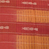 Sanskriti Vintage Sarees Red & Yellow Beghampuri Woven Pure Cotton Sari Fabric