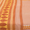 Sanskriti Vintage Sarees Ivory Pure Cotton Floral Printed Sari 5+yd Craft Fabric