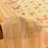 Sanskriti Vintage Sarees Peach Women Deer Pure Cotton Printed Sari 5+yd Fabric