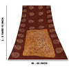 Sanskriti Vintage Sarees Brown Batik Work Pure Cotton Sari 5+yd Craft Fabric