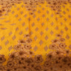 Sanskriti Vintage Sarees Indian Yellow Pure Cotton Print Sari 5+yd Craft Fabric