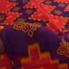 Sanskriti Vintage Sarees Pink & Purple Pure Cotton Print Sari 5+yd Craft Fabric