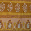 Sanskriti Vintage Sarees Indian Green Pure Cotton Printed Sari 5+yd Craft Fabric
