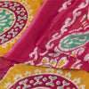 Sanskriti Vintage Sarees Purple & Pink Pure Cotton Batik Print Sari 5+yd Fabric
