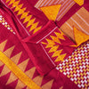 Sanskriti Vintage Saree Red Pure Cotton Geometric Printed Sari 5+YD Fabric Craft