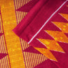 Sanskriti Vintage Saree Red Pure Cotton Geometric Printed Sari 5+YD Fabric Craft