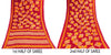 Sanskriti Vintage Saree Red Pure Cotton Geometric Printed Sari 5+YD Fabric Craft