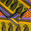 Sanskriti Vintage Sarees Indian Yellow Pure Cotton Print Sari 5+yd Craft Fabric