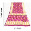 Sanskriti Vintage Sarees Pink Pure Cotton Paisley Printed Sari 5+yd Craft Fabric