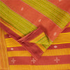 Sanskriti Vintage Sarees Indian Peach Pure Cotton Printed Sari 5+yd Craft Fabric