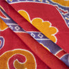 Sanskriti Vintage Sarees Indian Red Pure Cotton Printed Sari 5+yd Craft Fabric
