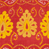 Sanskriti Vintage Sarees Red & Yellow Pure Cotton Printed Sari 5+yd Craft Fabric