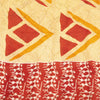 Sanskriti Vintage Sarees Cream & Red Pure Cotton Warli ArtPrint Sari 5+yd Fabric