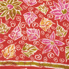 Sanskriti Vintage Sarees Yellow & Red Pure Cotton Printed Sari 5+yd Craft Fabric