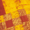 Sanskriti Vintage Sarees Yellow & Red Pure Cotton Batik Printed Sari 5+yd Fabric