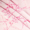 Sanskriti Vintage Sarees White & Pink Pure Cotton Batik Print Sari 6+yd Fabric